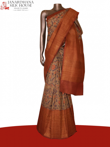 Designer Pure Tussar Silk Saree